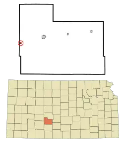 Location within County and Kansas