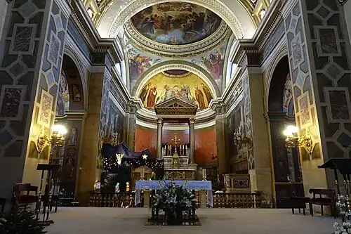 The choir and altar