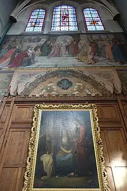 "The Virgin and Saint John at the foot of the cross" (North transept chapel)