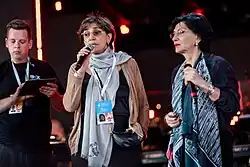 Eka Mamaladze (center) and Nani Bregvadze's rehearsal at Laima Rendez Vous Jurmala 2017