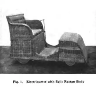 Electriquette body made of rattan (wicker)