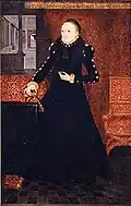 Elizabeth I, c. 1559. Has the spindly arms identified by Strong[28]