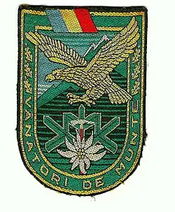 Patch used by Vânatori de munte (The elite mountain troops of the Romanian Land Forces)