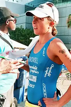 At the 2007 Los Angeles Triathlon.