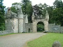 The castle's gate lodge, a Category A listed structure
