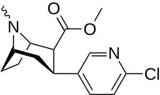 Epibatropane[3] containing a nitrogen heteroatom in the benzene ring formation.