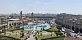Panoramic view of the Shar Park from the citadel, the mosque on the left