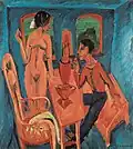 Ernst Ludwig Kirchner, Tower Room, Fehmarn, 1913