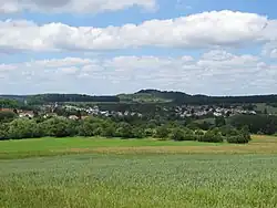 A view on Eschringen from the Wickersberg