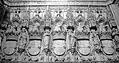 Reliefs with the coats of the Catholic Monarchs inside the church