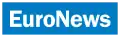 October 1998 – June 2008: blue rectangle enclosing white camel case word "EuroNews".
