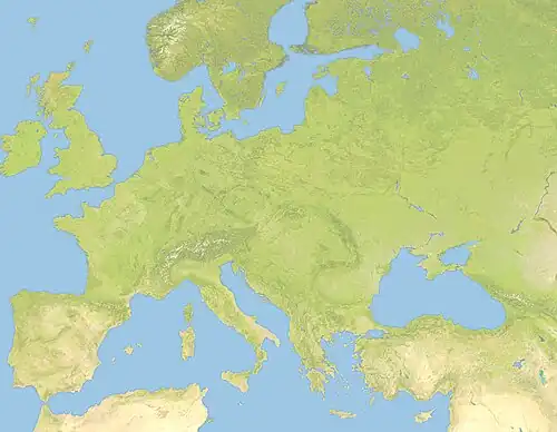 Domitian's Dacian War is located in Europe without the extreme north