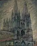 European Cathedral 3, by LVG, 1940, oil on canvas, Goriansky Family Collection