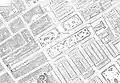 The East and West Euston Square Gardens at the centre of an 1874 Ordnance Survey map[16]