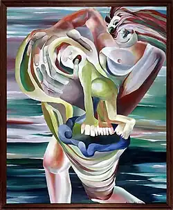 Vanitas - Beautiful Style, 1994, oil, 110x90 cm