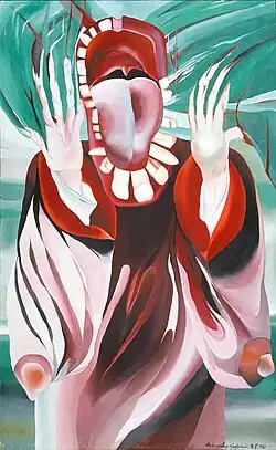 Golden-Tongued Teachers, 1988, oil