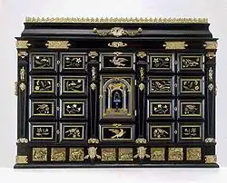 The Evelyn Cabinet—Inlaid with panels of Florentine pietre dure; Italy, 1644–46