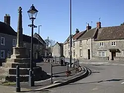 Medieval standing cross 50 m west of St Peter's Church