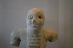 Detail of the statue