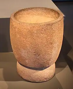 Stone mortars from ʿAin Mallaha; Natufian period, 12500-9500 BC