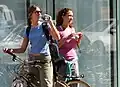 Image 89Female tourists in 2005 sporting colorful mid-2000s athletic fashions. (from 2000s in fashion)