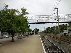 Footbridge at the station
