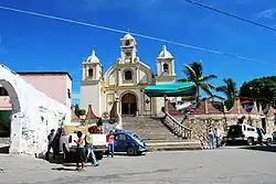Atrium and facade of the Church of San Pedro in Pochutla