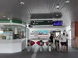 Faregates at the BRT station