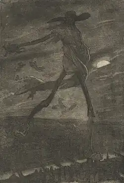 Satan Sowing Tare (1882) etching, aquatint (27.7 x 20.9&nbsp;cm) National Gallery of Art, Washington, DC