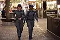 Border police officers on patrol in Jerusalem.