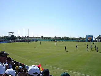 Photo from the first-round 2008 NAB Cup match between Collingwood and Adelaide at Ghantoot Racing and Polo Club