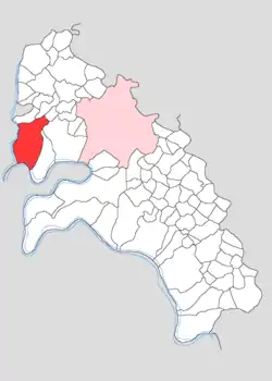 Map showing Kurri Kupa in Firozabad block