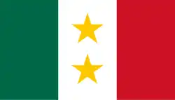 1824–1835 Flag of the State of Coahuila y Tejas as a part of Mexico
