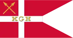 The flag of the Royal Greenland Trading Department used before 1908
