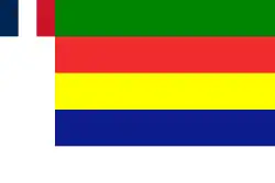 Flag of Jabal ad-Druze, in the French Mandate of Syria