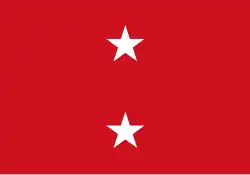 Flag of a United States Marine Corps major general.