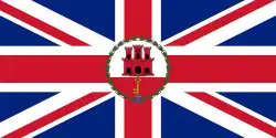 Flag of the governor of Gibraltar (1982–1999)
