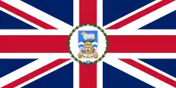 Flag of the governor of the Falkland Islands (1948–1999)