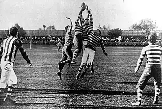 Football match Fremantle Oval in 1910