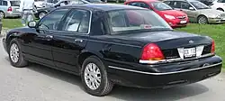 2005 Ford Crown Victoria LX Handling and Performance Package (European export version with amber turn signals)