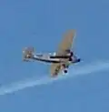A Ford Trimotor landing at Phoenix Goodyear Airport during March 2017