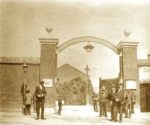 The main gate, Foreign Cattle Market, Deptford
