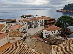 The village viewed from above