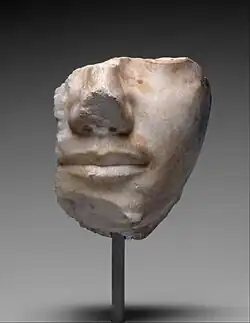 Fragment of statue of Khafre, Metropolitan Museum of Art, New York City