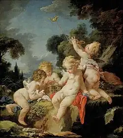 Putti with Birds, 1730–1733, Honolulu Museum of Art