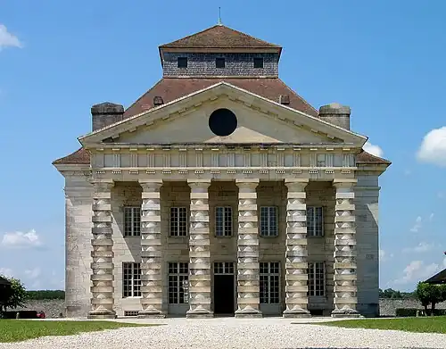 Director's house at the Royal Saltworks at Arc-et-Senans by Claude-Nicolas Ledoux (1775–79)