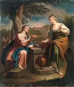 Christ and the Samaritan Woman at the Well, c. 1705, priv. col.