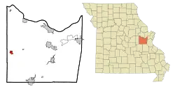 Location of Gerald, Missouri