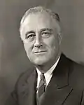 32nd President of the United States Franklin D. Roosevelt