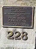 National Register of Historic Places plaque